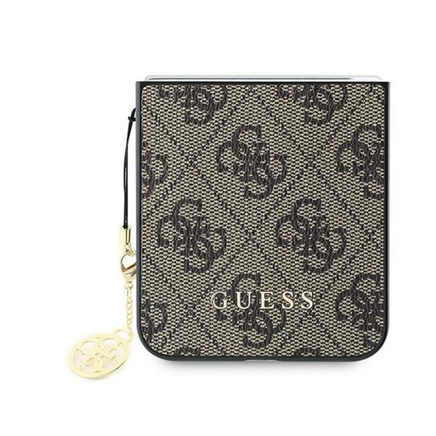 Guess 4G Charm Case for Samsung Galaxy Z Flip 6 - Brown 4