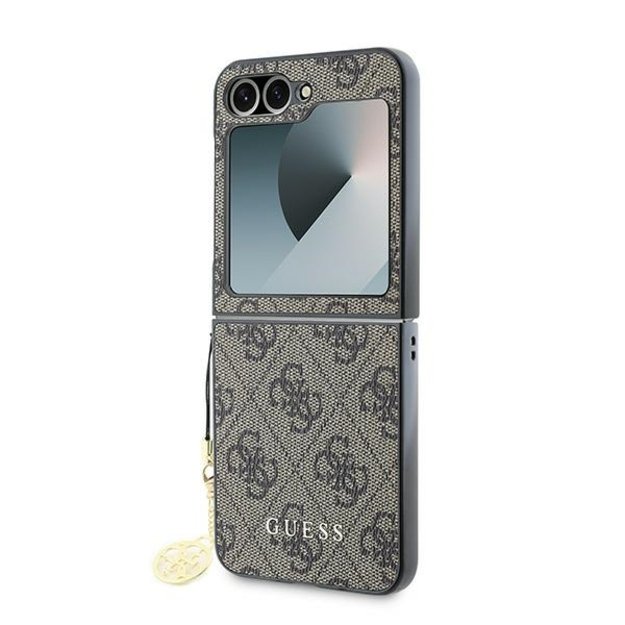 Guess 4G Charm Case for Samsung Galaxy Z Flip 6 - Brown 5