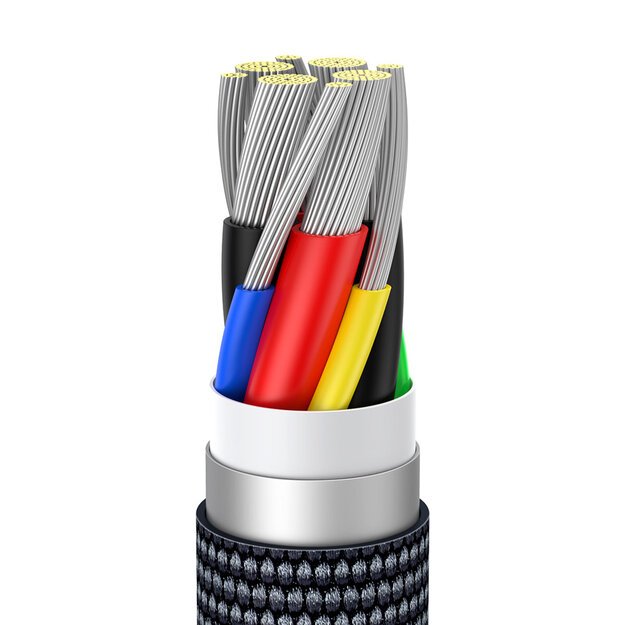 Baseus CAJY000701 USB-C - USB-C PD cable 100W 5A 480Mb/s 2m - black 6