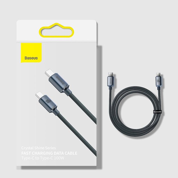 Baseus CAJY000701 USB-C - USB-C PD cable 100W 5A 480Mb/s 2m - black 15