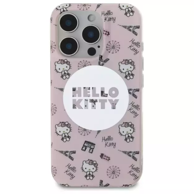 Hello Kitty IML All Over Paris Magsafe Case for iPhone 16 Pro Max - Pink 2