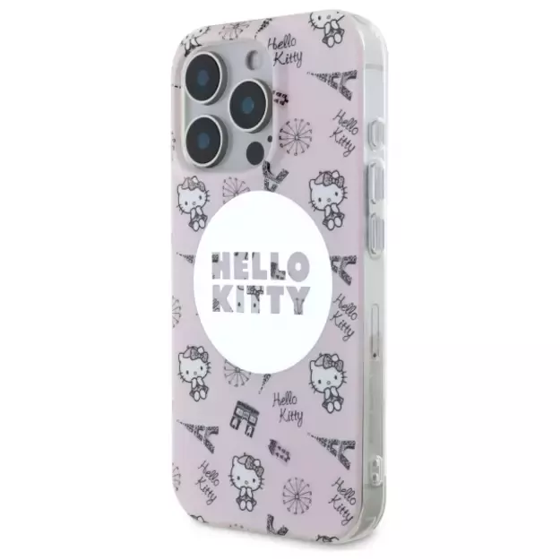 Hello Kitty IML All Over Paris Magsafe Case for iPhone 16 Pro Max - Pink 1