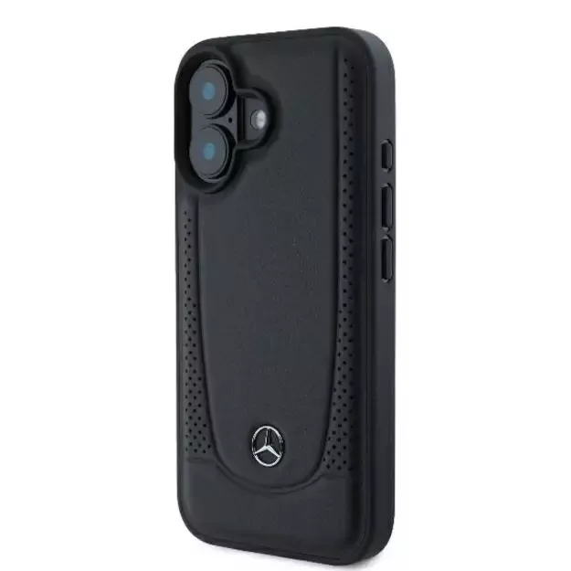 Mercedes Leather Urban iPhone 16 Case - Black 1