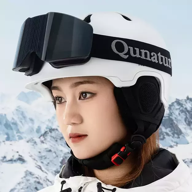 Qunature Black Frameless Ski Goggles - Black 14
