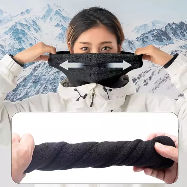 Qunature Oli Ski Neck Warmer Size M - Black 10
