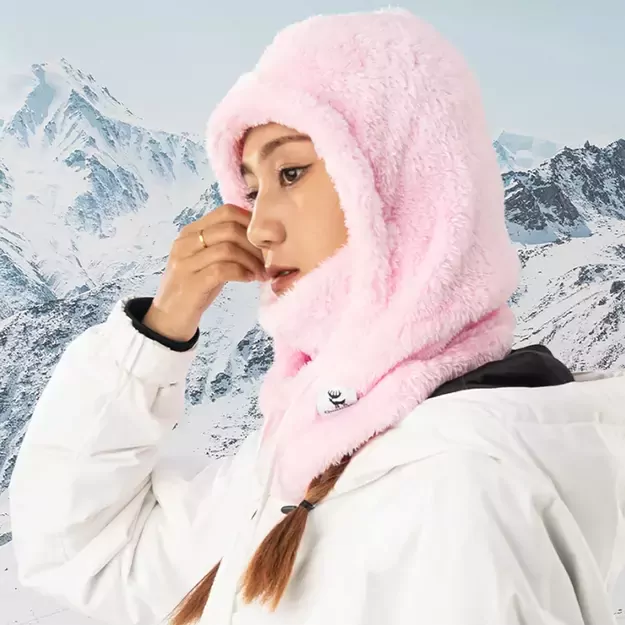 Qunature Arctic Velvet Ski Balaclava Size M - Pink 1