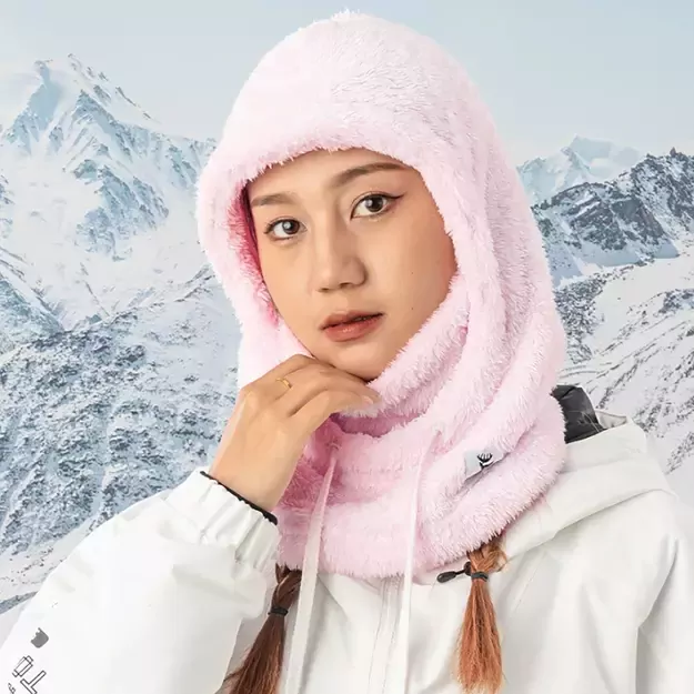 Qunature Arctic Velvet Ski Balaclava Size M - Pink 3