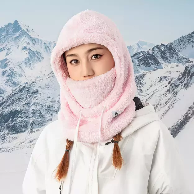 Qunature Arctic Velvet Ski Balaclava Size M - Pink 2
