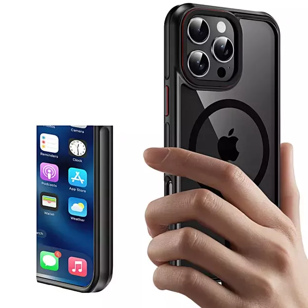 Tech-Protect MagHybrid MagSafe iPhone 16 Pro Case - Black 4