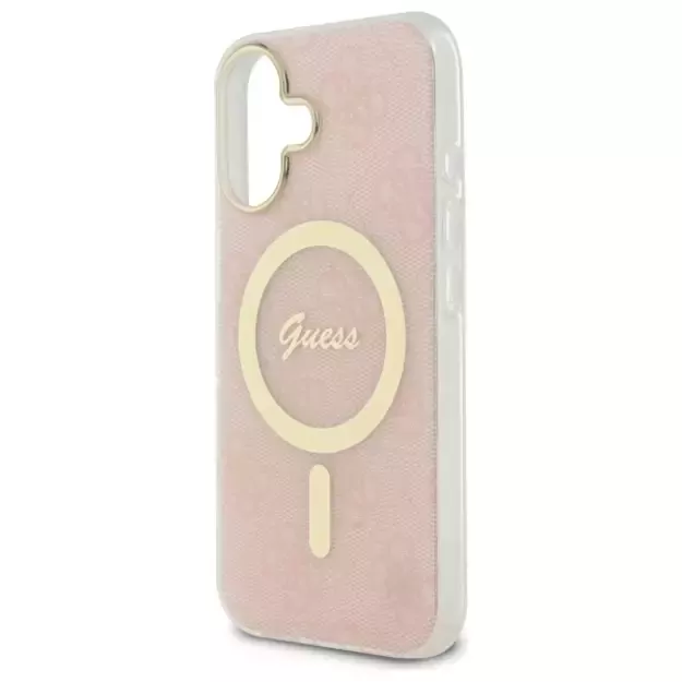 Guess IML 4G MagSafe iPhone 16 Plus Case - Pink 12