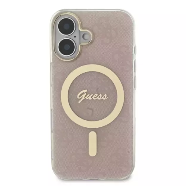 Guess IML 4G MagSafe iPhone 16 Plus Case - Pink 9