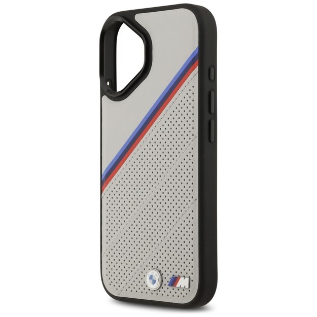 BMW M Tricolor Metal Logo MagSafe Case for iPhone 17 - Gray 5
