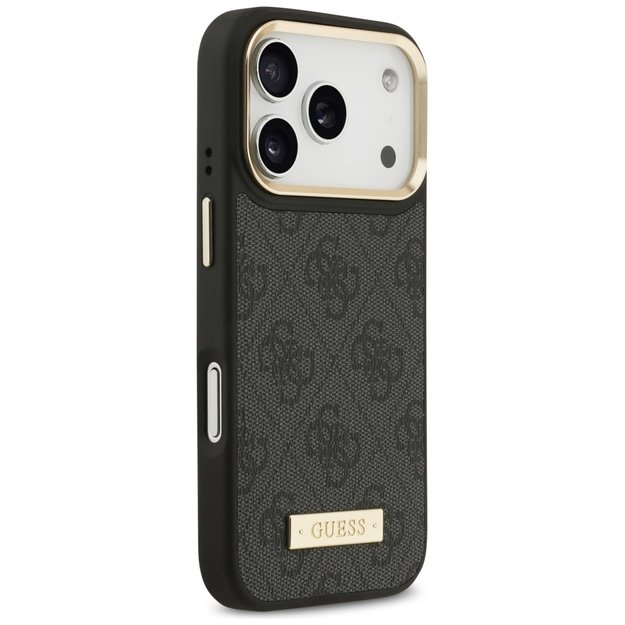 Guess 4G Logo Plate MagSafe Case for iPhone 17 Pro - Black 3