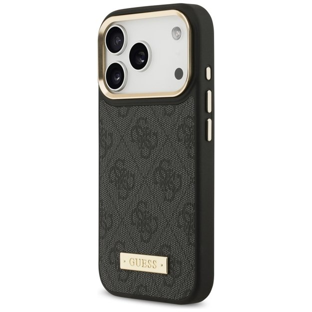 Guess 4G Logo Plate MagSafe Case for iPhone 17 Pro - Black 1