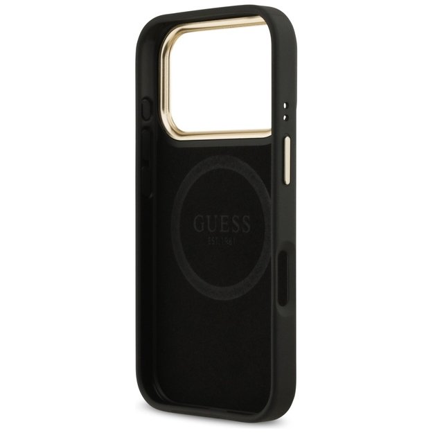 Guess 4G Logo Plate MagSafe Case for iPhone 17 Pro - Black 6
