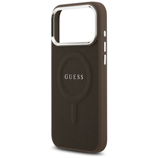 Guess Classic Logo MagSafe Case for iPhone 17 Pro Max - Brown 5
