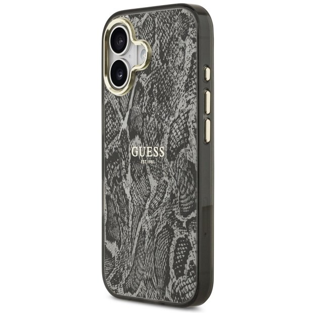 Guess Python Pattern MagSafe Case for iPhone 17 - Black 1