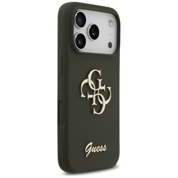 Guess Silicone Big 4G Script Case for iPhone 17 Pro - Green 3
