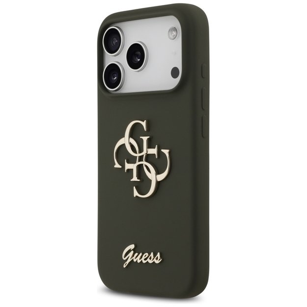 Guess Silicone Big 4G Script Case for iPhone 17 Pro - Green 1