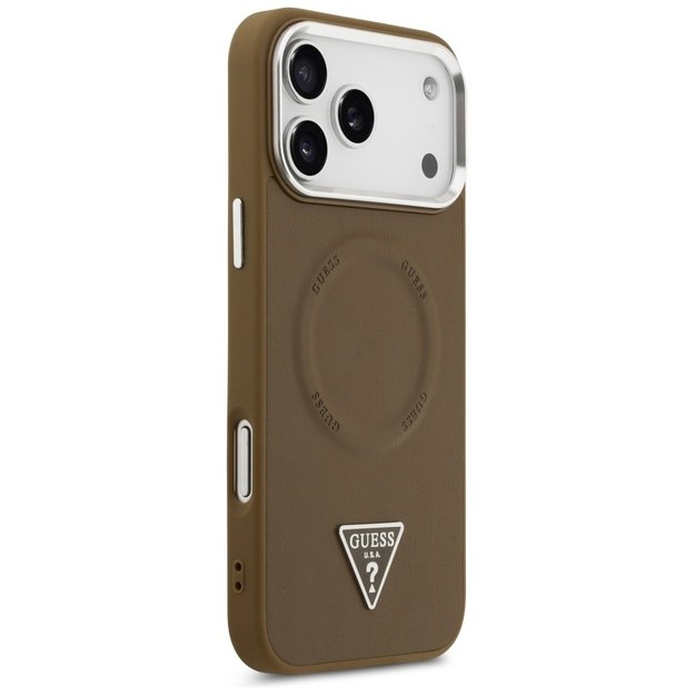 Guess Triangle Logo MagSafe case for iPhone 17 Pro Max - brown 3