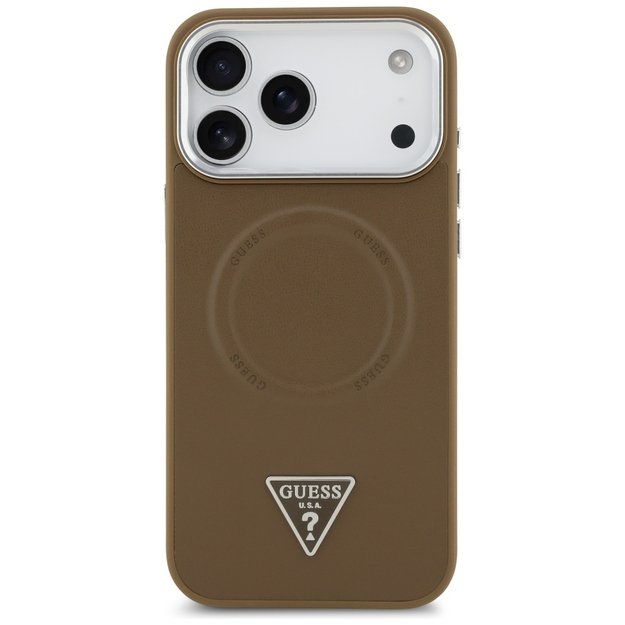 Guess Triangle Logo MagSafe case for iPhone 17 Pro Max - brown 2