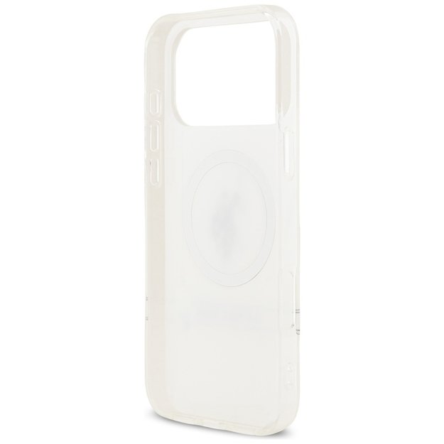 US Polo DH and Bottom Stripe Logo MagSafe Case for iPhone 17 Pro Max - White 6