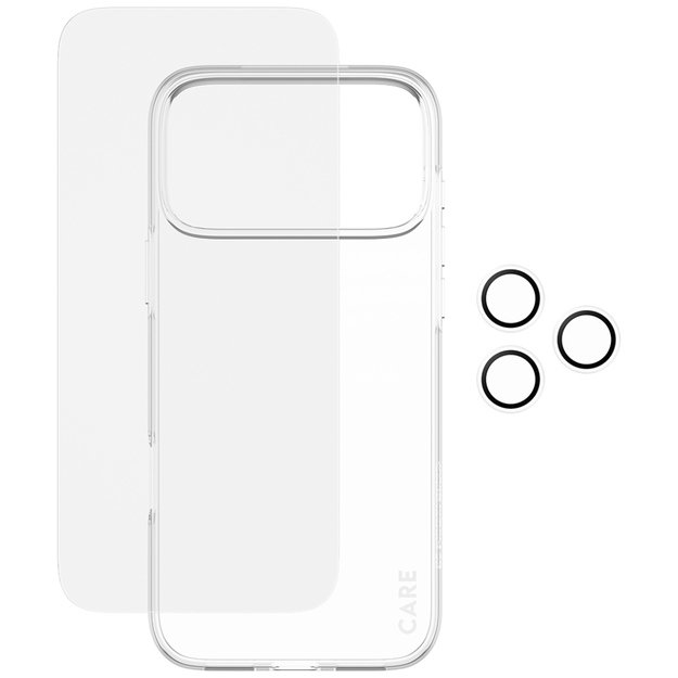 CARE by PanzerGlass Fashionable Combo 3in1 Case + Glass + Lens for iPhone 17 Pro Max 2