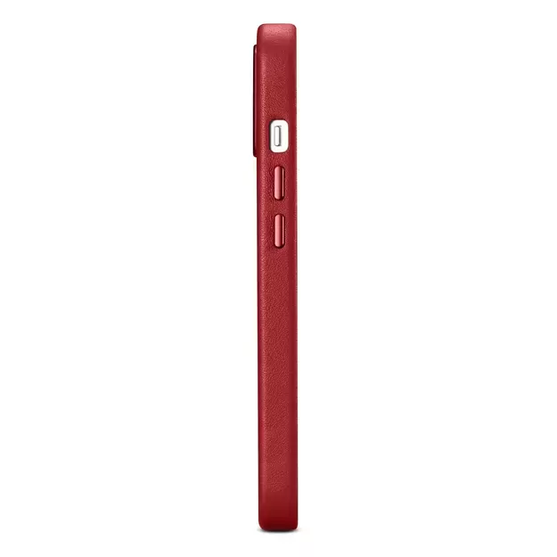 iCarer Case Leather case cover made of natural leather for iPhone 14 Plus red (compatible with MagSafe) 27