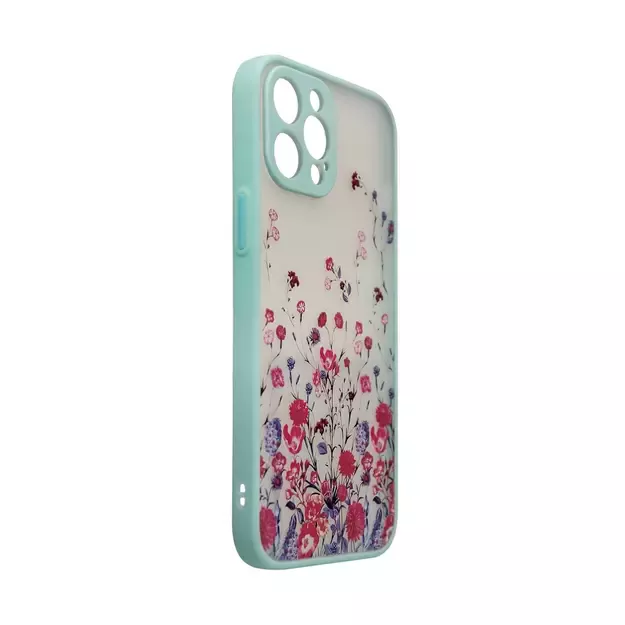 Design Case case for iPhone 13, blue flower cover 2