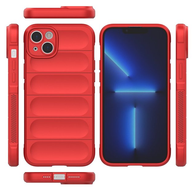 Magic Shield Case case for iPhone 14 Plus flexible armored cover red 26