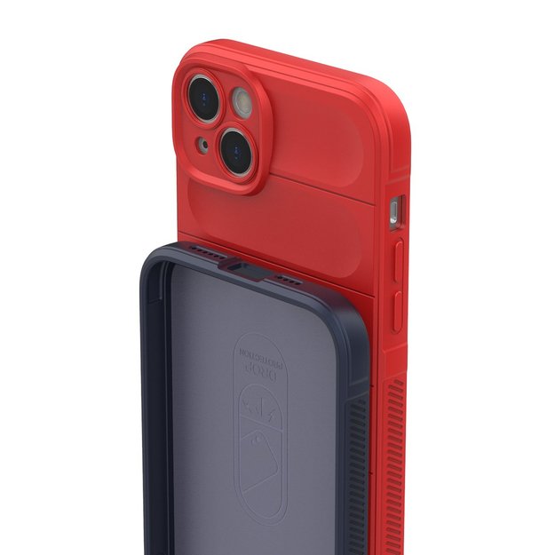 Magic Shield Case case for iPhone 14 Plus flexible armored cover red 34