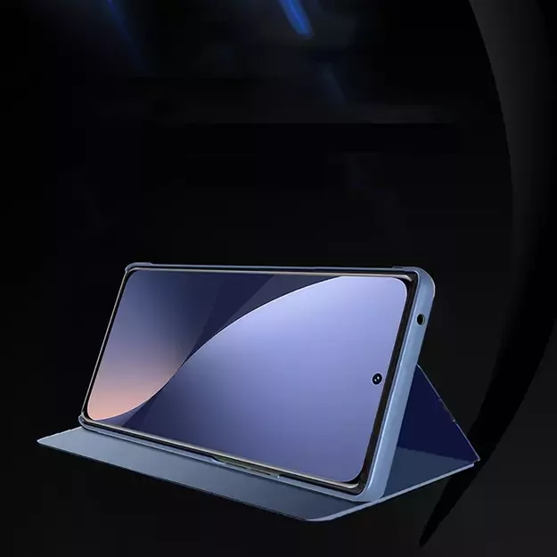 Clear View Case cover for Xiaomi 12 Lite cover with a flap black 10