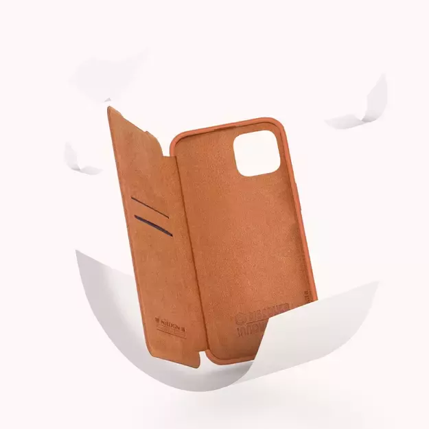 Nillkin Qin Leather Pro Case iPhone 14 Plus Camera Cover Holster Cover Flip Case Blue 10