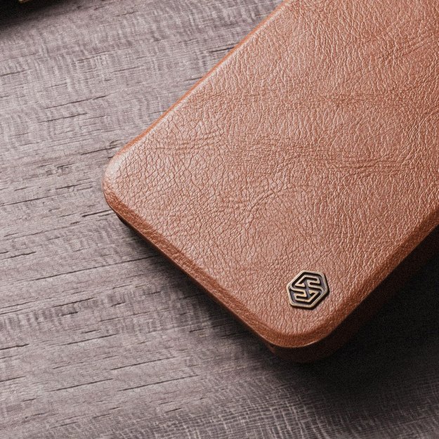 Nillkin Qin Leather Pro Case iPhone 14 Plus Camera Cover Holster Cover Flip Case Blue 22