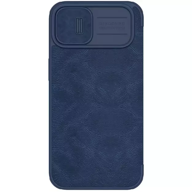 Nillkin Qin Leather Pro Case iPhone 14 Plus Camera Cover Holster Cover Flip Case Blue 5