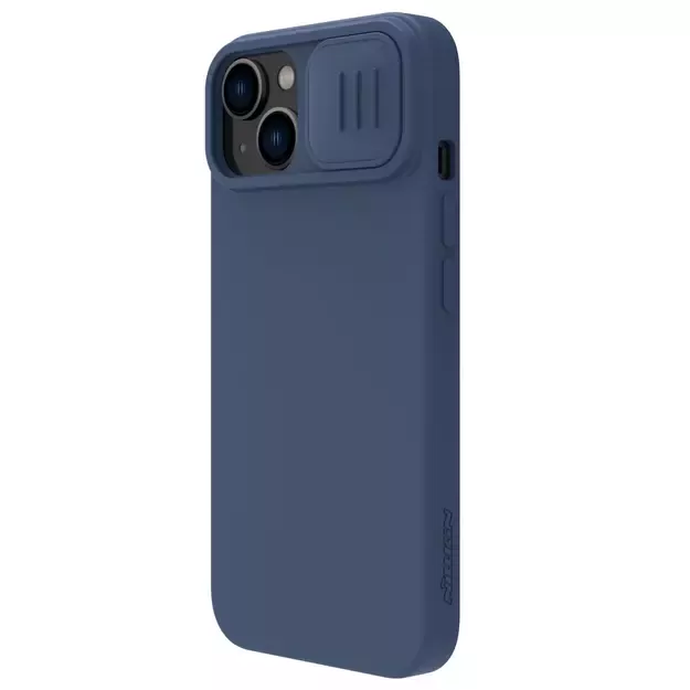 Nillkin CamShield Magnetic Silicone Case iPhone 14 Plus Magnetic MagSafe Cover with Camera Protector Blue 14