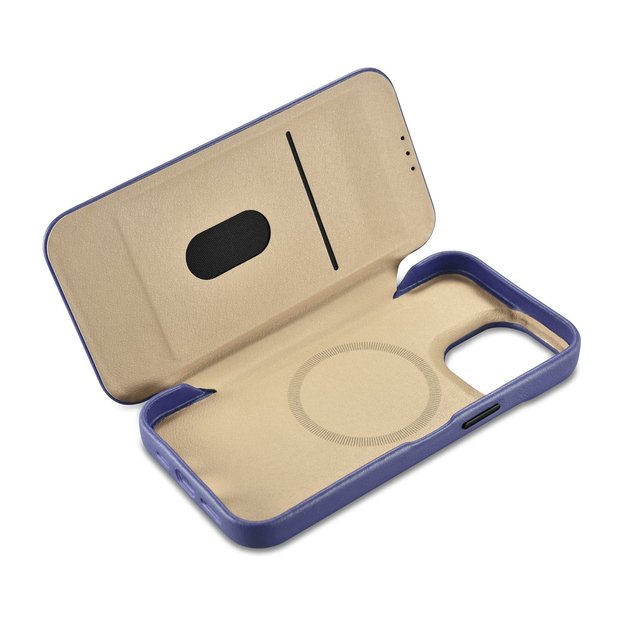 iCarer CE Premium Leather Folio Case iPhone 14 Pro Magnetic Flip Leather Folio Case MagSafe Light Purple (WMI14220714-LP) 15
