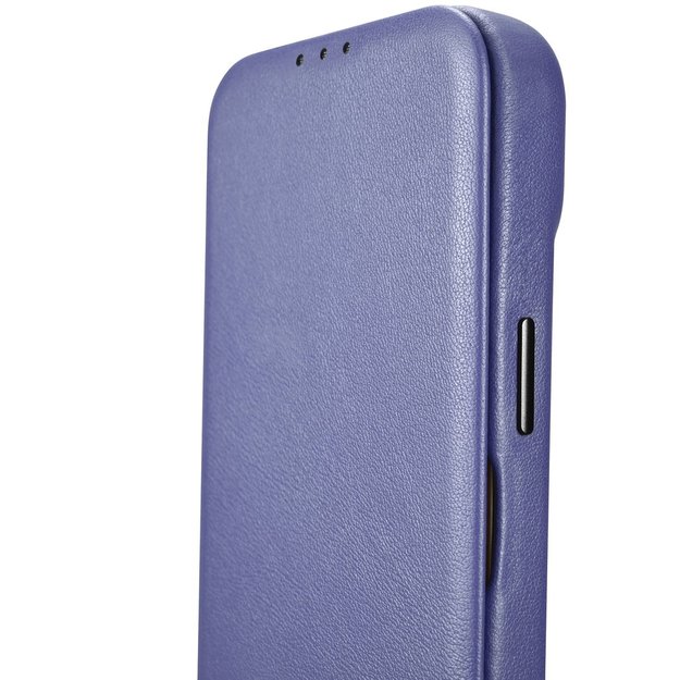 iCarer CE Premium Leather Folio Case iPhone 14 Pro Magnetic Flip Leather Folio Case MagSafe Light Purple (WMI14220714-LP) 13