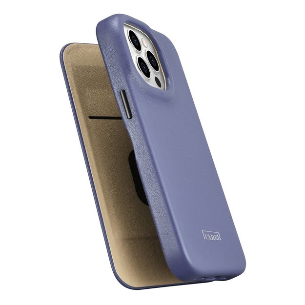 iCarer CE Premium Leather Folio Case iPhone 14 Pro Magnetic Flip Leather Folio Case MagSafe Light Purple (WMI14220714-LP) 9