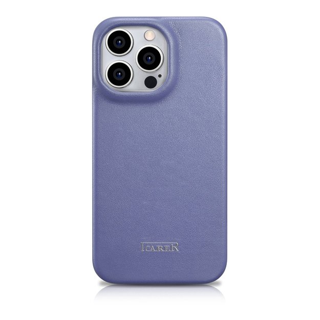 iCarer CE Premium Leather Folio Case iPhone 14 Pro Magnetic Flip Leather Folio Case MagSafe Light Purple (WMI14220714-LP) 2