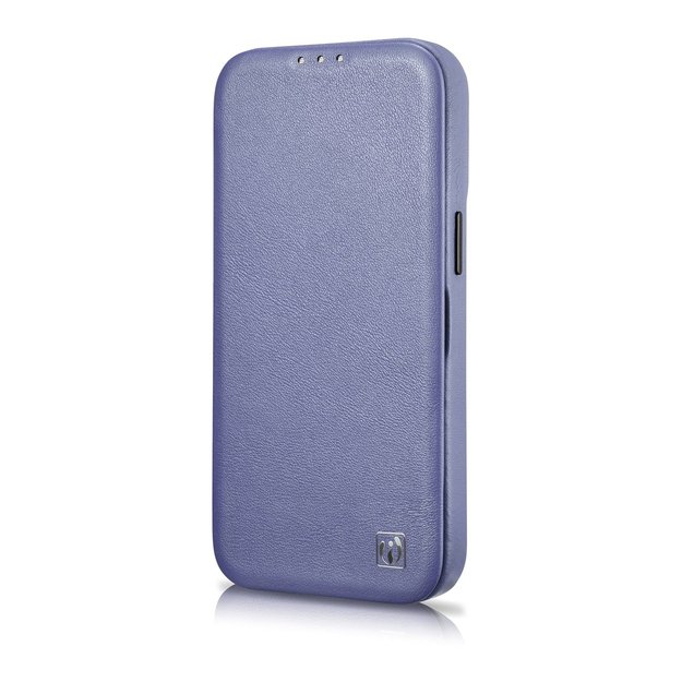 iCarer CE Premium Leather Folio Case iPhone 14 Pro Magnetic Flip Leather Folio Case MagSafe Light Purple (WMI14220714-LP) 5