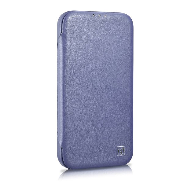 iCarer CE Premium Leather Folio Case iPhone 14 Pro Magnetic Flip Leather Folio Case MagSafe Light Purple (WMI14220714-LP) 4