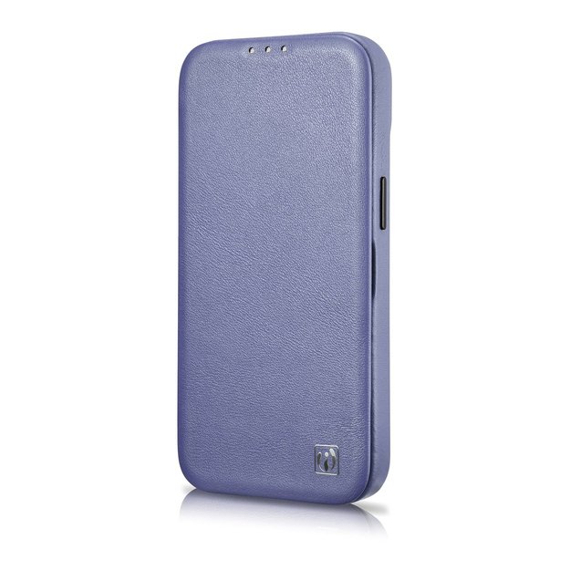 iCarer CE Premium Leather Folio Case iPhone 14 Pro Magnetic Flip Leather Folio Case MagSafe Light Purple (WMI14220714-LP) 6