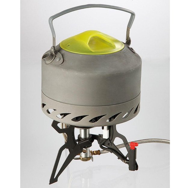 TURBO tourist kettle for gas stoves, 0.9L 1