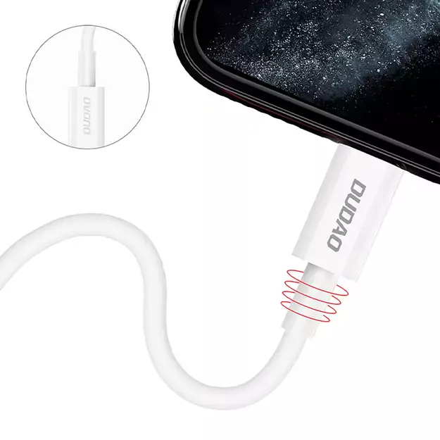 Dudao L6X USB-C - Lightning PD 20W 1m Cable - White 1