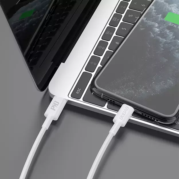 Dudao L6X USB-C - Lightning PD 20W 1m Cable - White 3