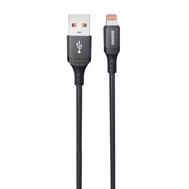 Dudao 3A 30W L3SL USB-A - Lightning Cable Braided 1.2m - Black