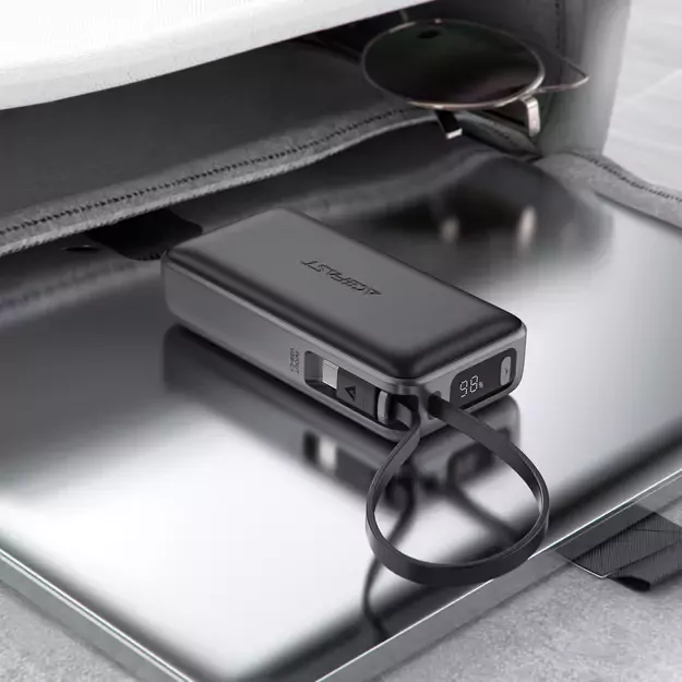 Acefast M7-10000 PD30W Powerbank with Built-in Cable - Black 5