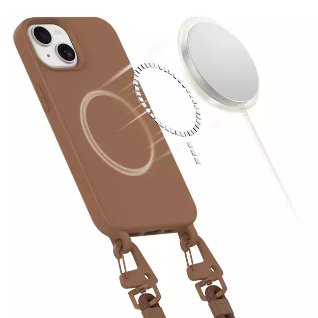 Tech-Protect MagNecklace MagSafe iPhone 15 Case - Brown 10
