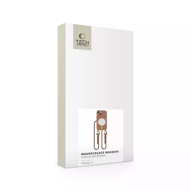 Tech-Protect MagNecklace MagSafe iPhone 15 Case - Brown 9